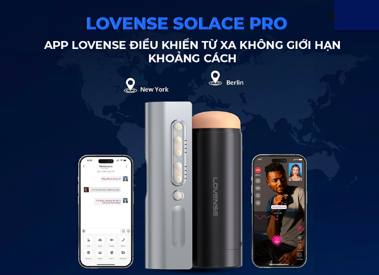 Cung cấp Âm đạo giả Lovense Solace Pro AI máy thủ dâm cao cấp kết nối app giá tốt